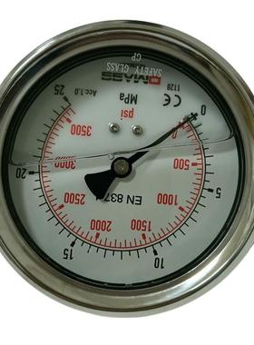 压力表DMASS德国EN837-1 MBB10U-250-1-ZZZ 100盘 轴向 德玛仕