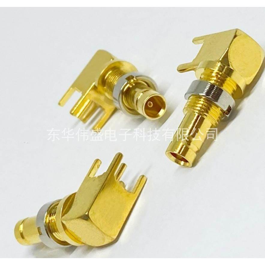 CC4-KWE 75欧弯母头带螺母四脚焊板CC4机房通讯2兆光端机2M头