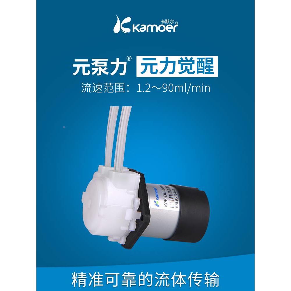 卡默尔蠕动泵实验室泵12v抽水泵直流有刷KPP自吸泵DC流速可调水泵