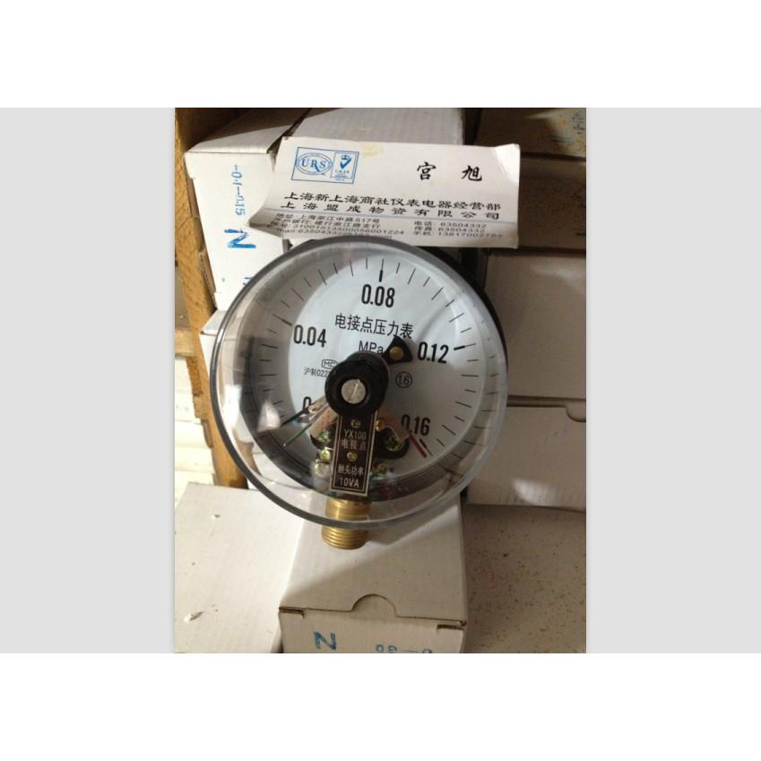 上海天川仪表厂YX-100天川电接点压力表0-0.16MPA 触头功率10VA