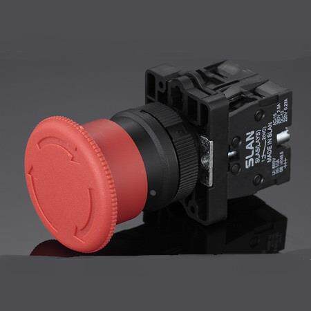 永前 塑料型蘑菇大头急停按钮开关 LA128-XB2 ES542
