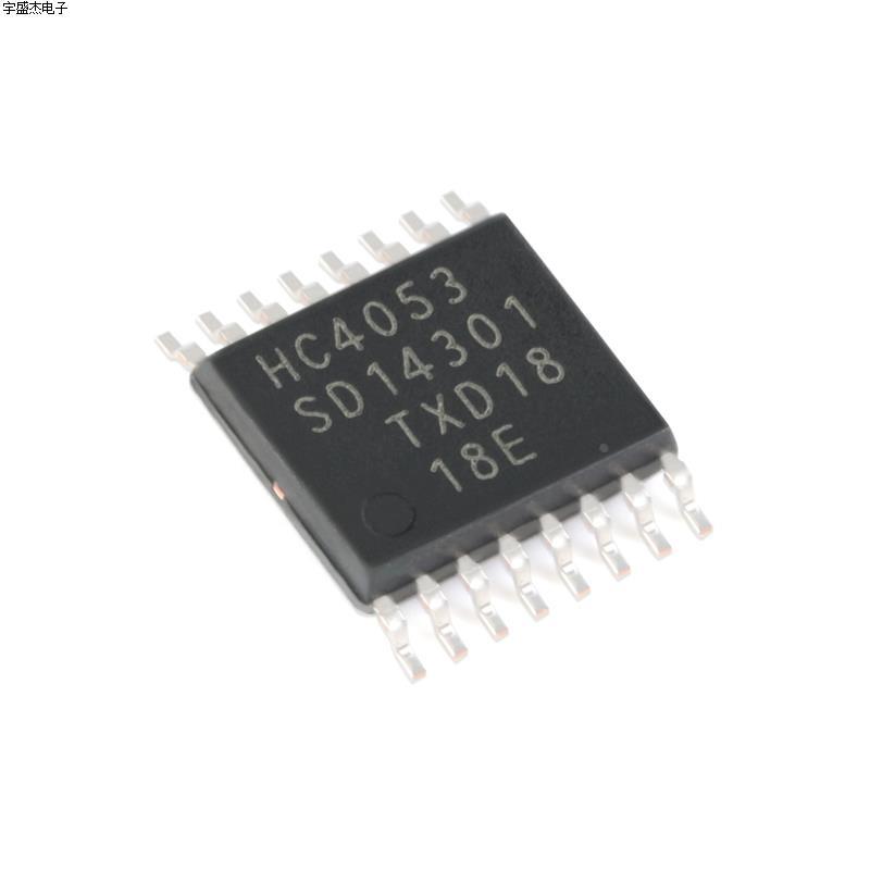 原装正品 74HC4053PW,118 TSSOP-16 三路2通道模拟多路复用器芯片