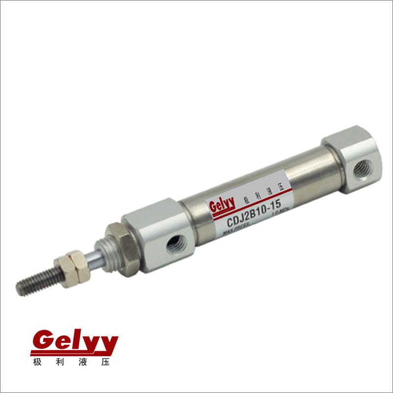 不锈钢迷你小气缸CDJ2B/PB6/12*5/10/15/20/30/40/50单双动圆形缸