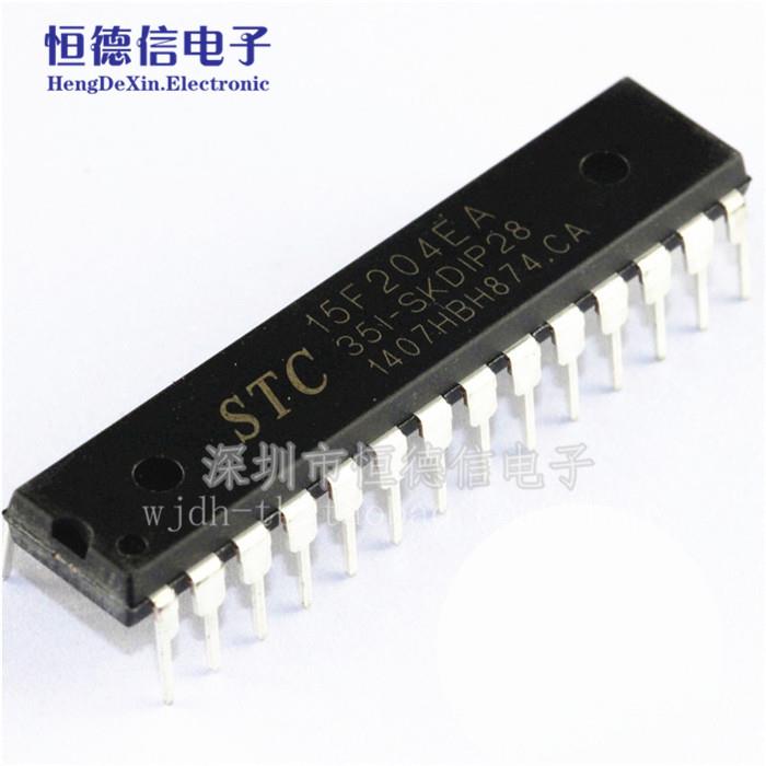 STC单片机 STC15F204EA-35I-SKDIP28 STC15F204EA 全新原装