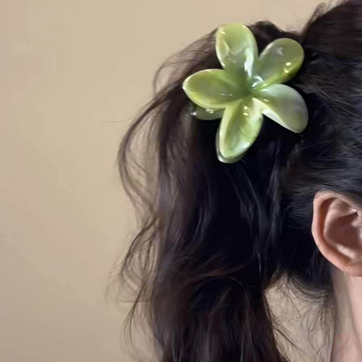 巨出片～新款果冻氛围拉满创意清新甜美少女抓夹后脑勺鲨鱼夹