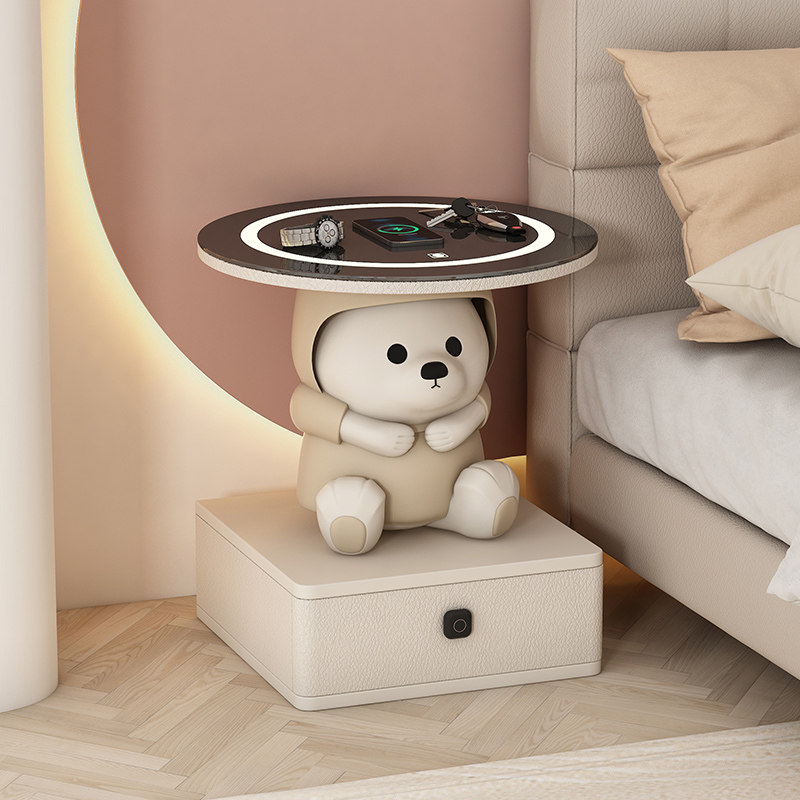 网红智能床头柜替代品个性创意时尚ins风卧室床头小边几新款充电,住宅家具,床头柜,淘宝优惠券,粉丝福利购,淘宝优惠卷