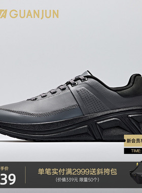 安踏冠军荣耀3LTH商务通勤皮面运动鞋男士冬季保暖跑鞋112615578A