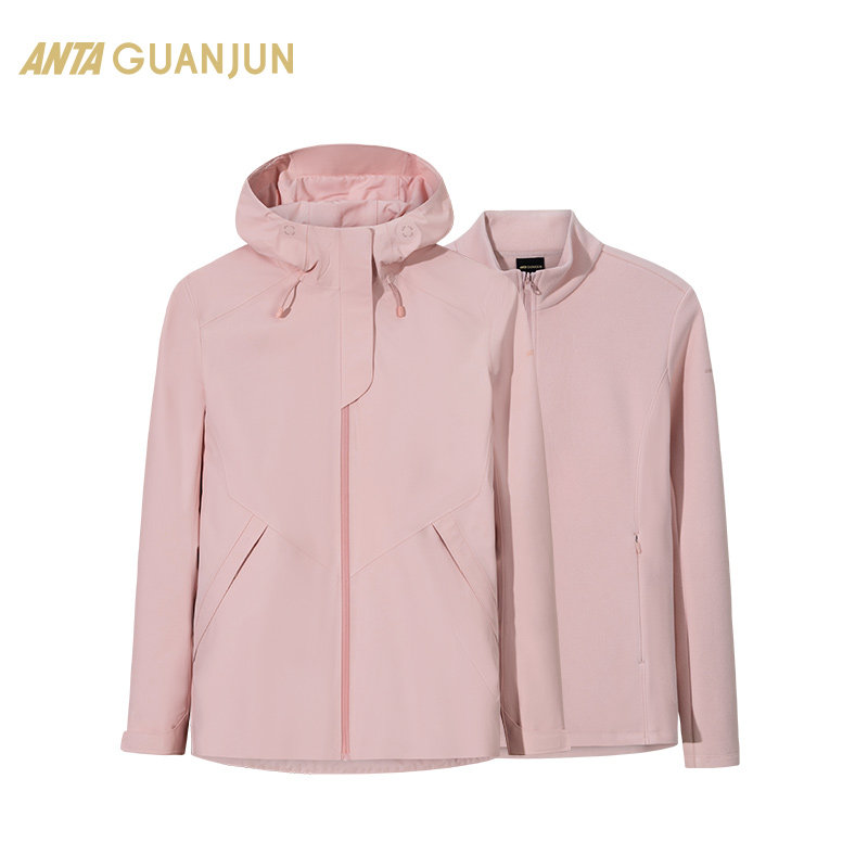 【山锋】安踏冠军户外系列 三合一冲锋衣女加绒运动外套162510604,运动服/休闲服装,运动茄克/外套,淘宝优惠券,粉丝福利购,淘宝优惠卷