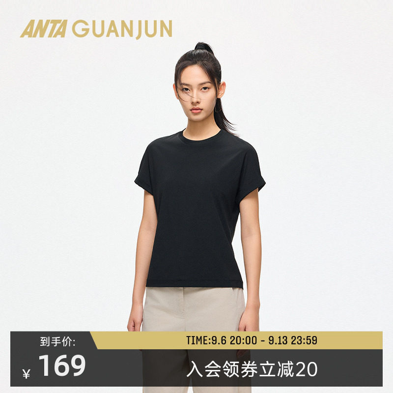 安踏冠军全天候系列 非凡T恤Flex-dry圆领短袖T女士夏季162520102