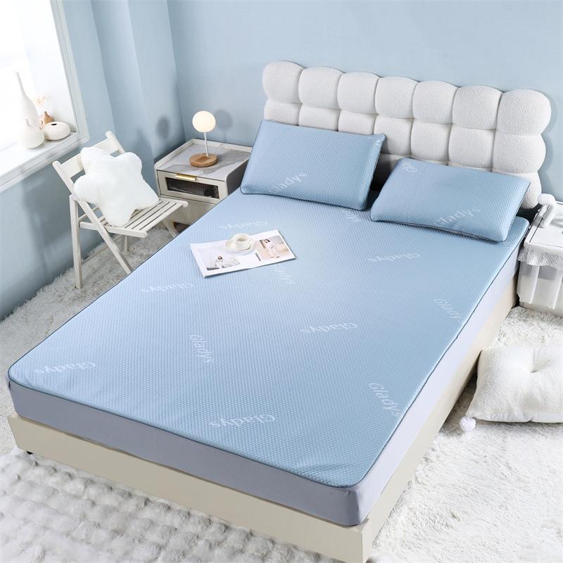 凉豆豆床笠 MAY可水洗机套洗夏天冰席凉席空调席1.米单人丝三件乳