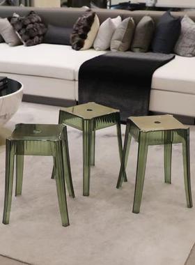 小乐塑料厂直销i2755ns风透明EPT高凳家2755居家日用浴国室凳餐椅