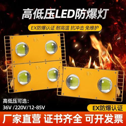 led防爆灯低压36V高压220v隧道厂房仓库车间加油站防水强光照明灯
