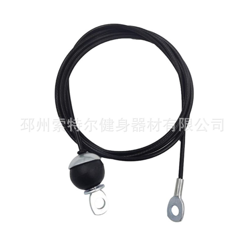 健身器材配件钢丝绳滑轮钢索自制DIY包胶高位下拉飞鸟龙门架家用