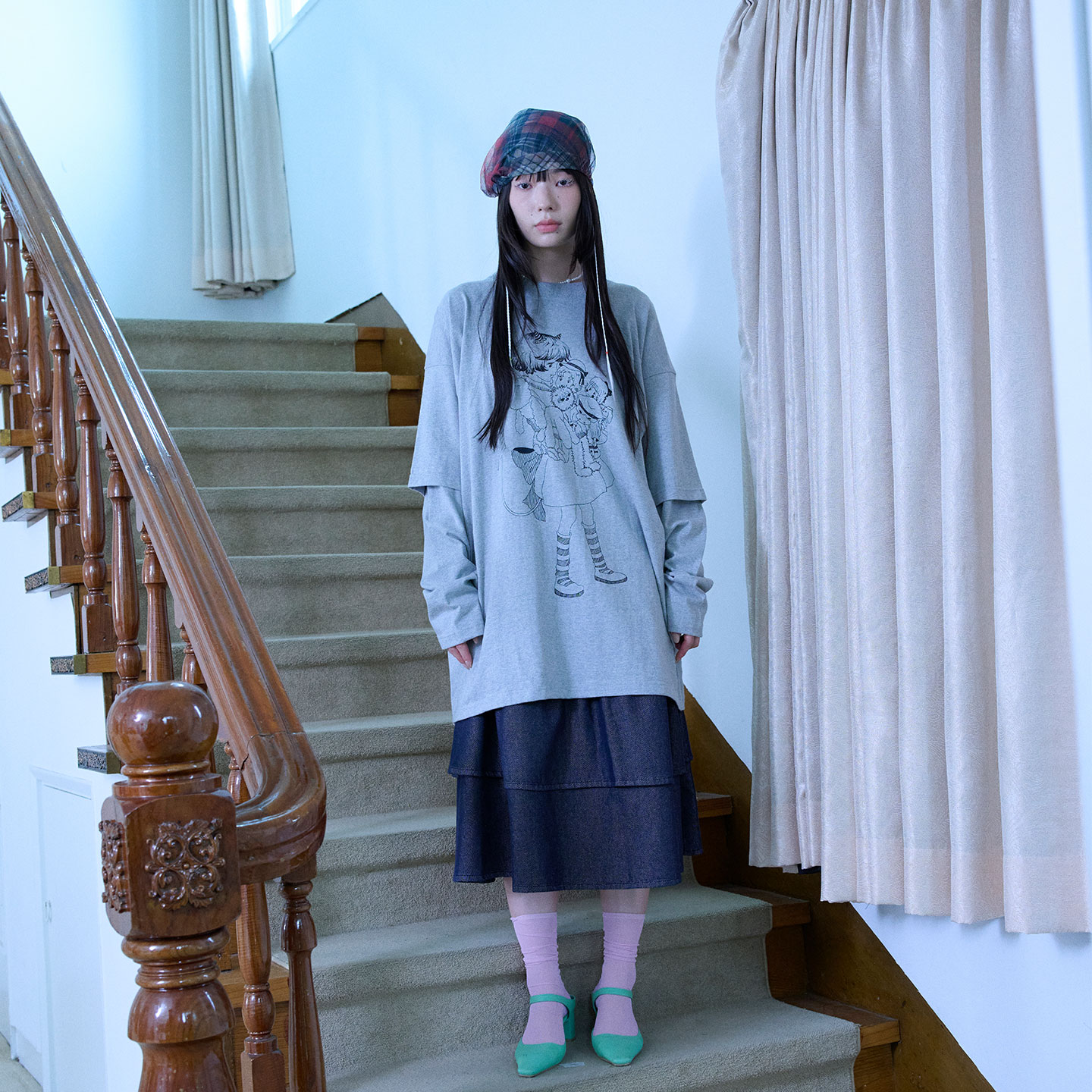 NICEGHOSTCLUB恶魔小女孩长袖T恤