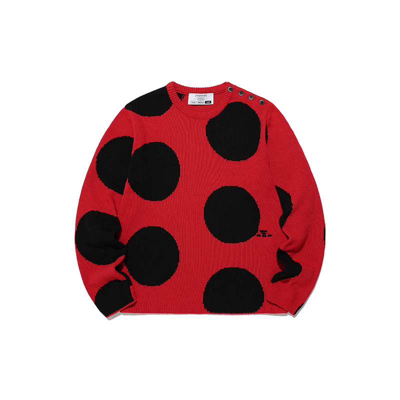 FFATS七星瓢虫大圆点针织