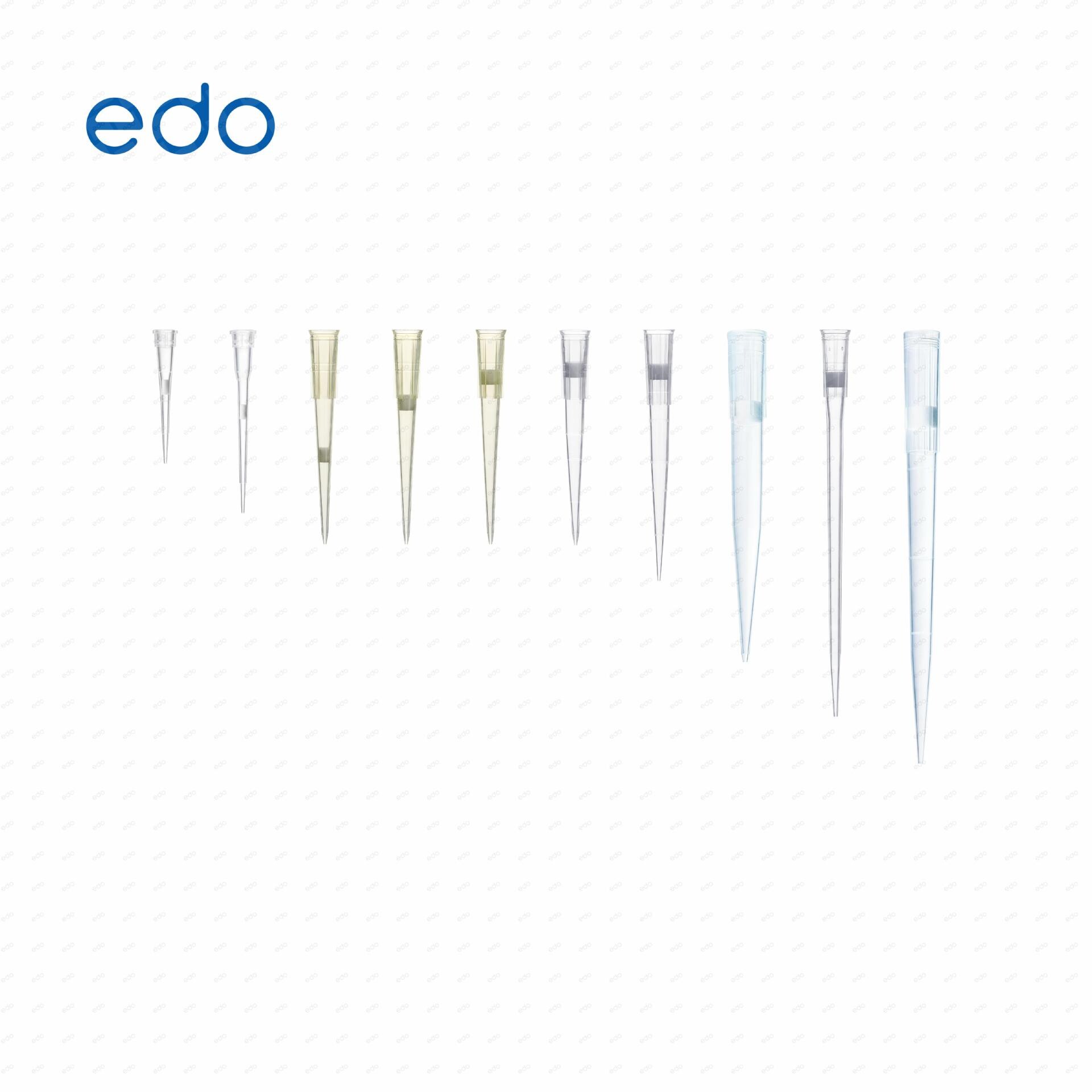 EDO带滤芯吸头 移液器盒装枪头灭菌200ul适用于艾本德赛默飞