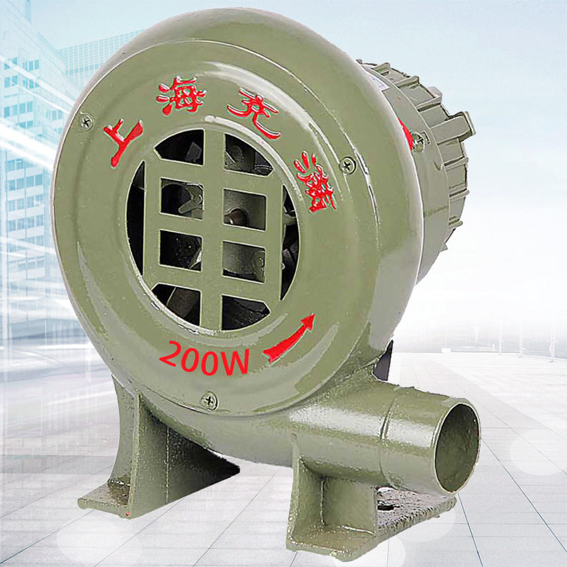 厂家直供离心式鼓风机厨房小型家用风机czr-200w(铁铜)工业风扇