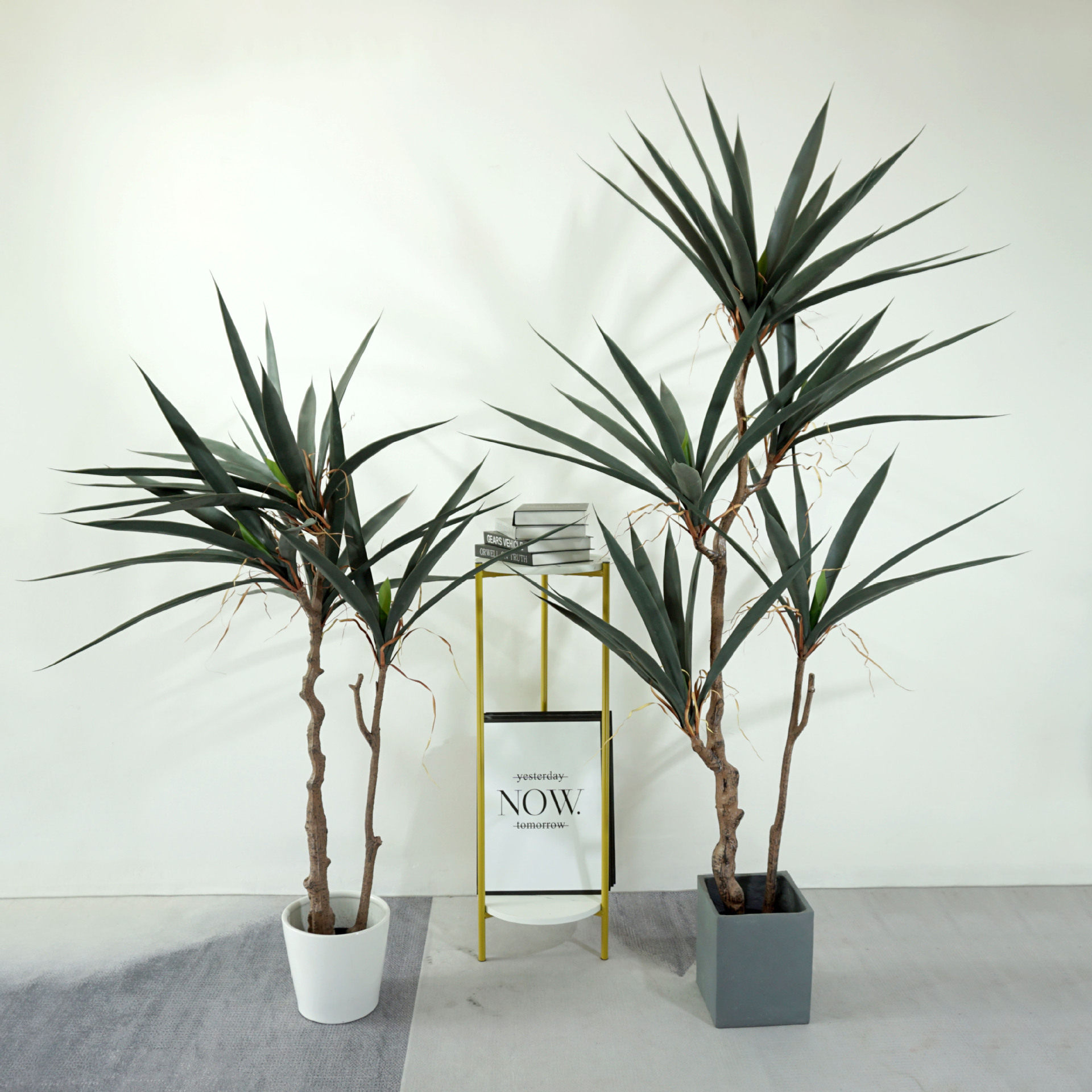 仿真大叶剑兰剑麻绿植盆景居家室内橱窗装饰落地观景设计假植物