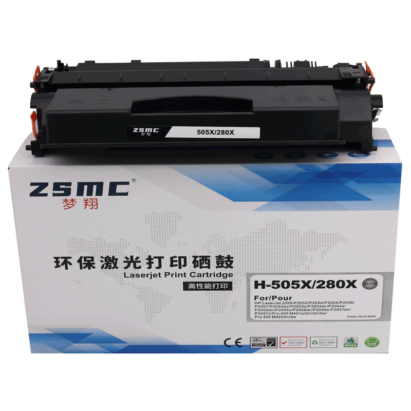 ZSMC惠普CE505X/CF280X硒鼓碳粉