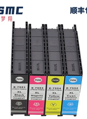 适用爱普生 755 T7551 T7552 T7541 T7561墨盒Epson Pro WF-8090 WF-8590 WF-8010 WF-8510打印机墨盒