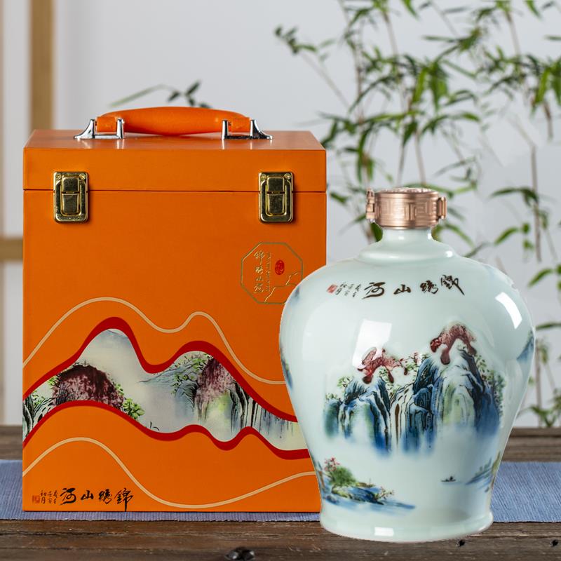 景德镇陶瓷酒瓶1斤2斤3斤5斤空瓶礼盒套装密封酒罐酒缸酒坛子酒壶
