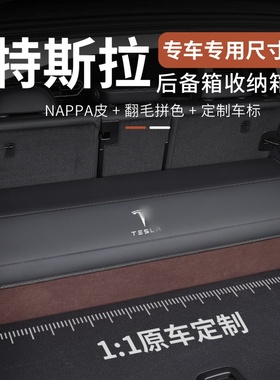 适用特斯拉后备箱收纳箱Model3/Y/S/X车载储物箱置物盒车内饰用品