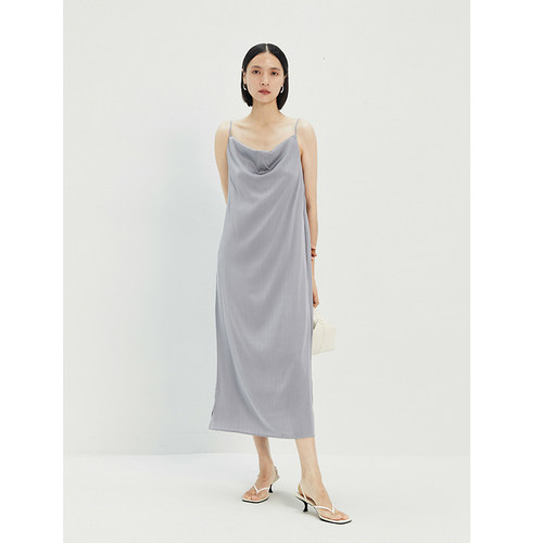 真丝吊带连衣裙女夏季新款长裙