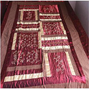 床盖欧式外贸余货电脑绣花拼布优惠价春秋绗缝被子单件多尺寸加大