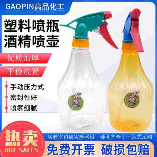 洒水壶喷水瓶浇花家用阳台室内园艺塑料大容量600ml手压力氏喷壶