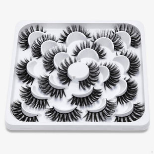 10 Pairs 3D Soft Faux Mink False Eyelashes Natural Messy