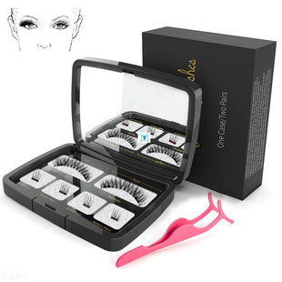 Magnetic Eyeashes Handmade Natural False Eyelash with custom