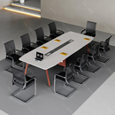 办公会议桌长桌简约现代会议室洽谈桌椅组合大小型会客桌子工作台