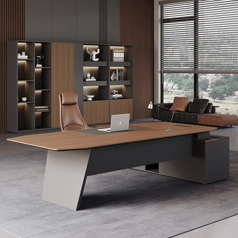 老板办公桌简约现代设计师总裁桌经理主管桌办公桌组合高档大班台