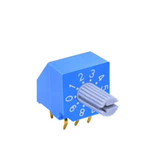 台湾hampolt旋转拨码开关贴片侧插RR30014多档位旋钮小型编码开关