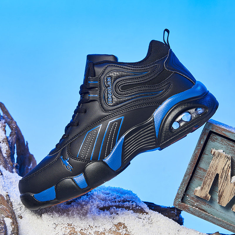 乔丹格兰男鞋冬季2025新款皮面防水运动休闲加绒大码棉鞋保暖男款