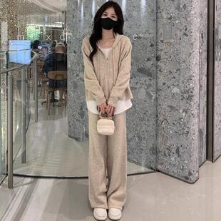 MONLOUVE欧货休闲运动套装女士春秋季大码宽松显瘦时尚洋气连帽卫