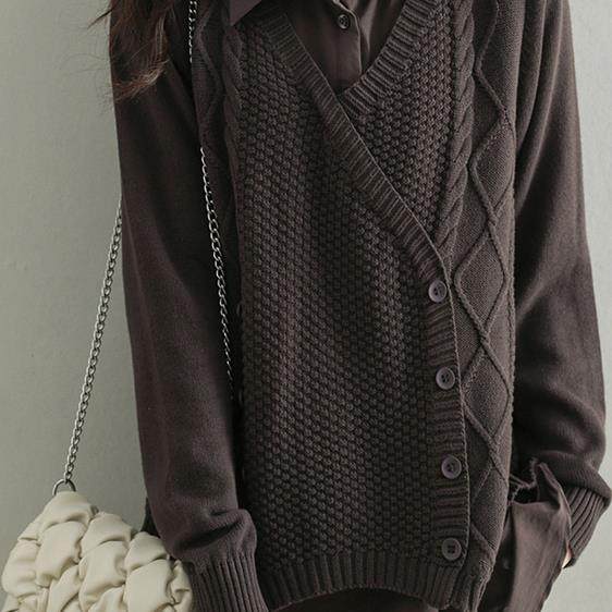 MONLOUVE大码假两件针织打底衫女秋冬季高级感内搭毛衣遮肚子显瘦