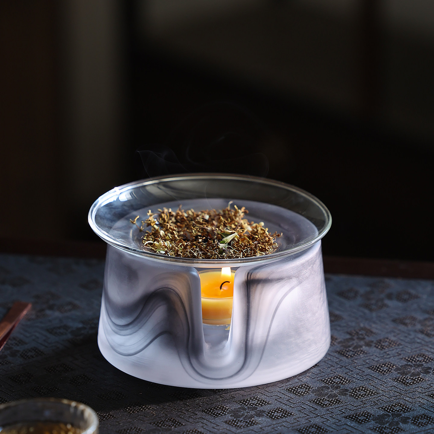 水琉璃香炉香薰炉耐热可干烧烤雪松烤茶温茶熏香炉送女生闺蜜礼物