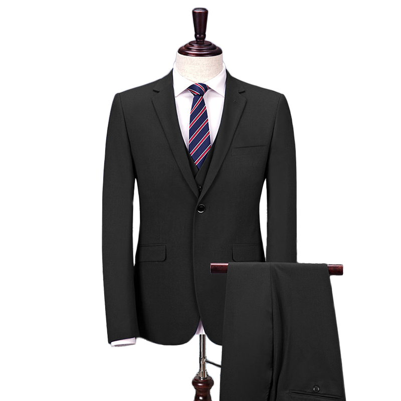 京东/顺丰当天发]西服男士套装职业正装伴新郎结婚礼服三件套外套