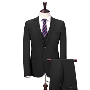 京东/顺丰当天发]西服男士套装职业正装伴新郎结婚礼服三件套外套