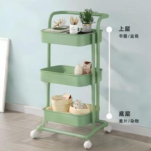 家厨房零食儿储物架婴玩具收纳架可动整理架用小推车小推车置移置