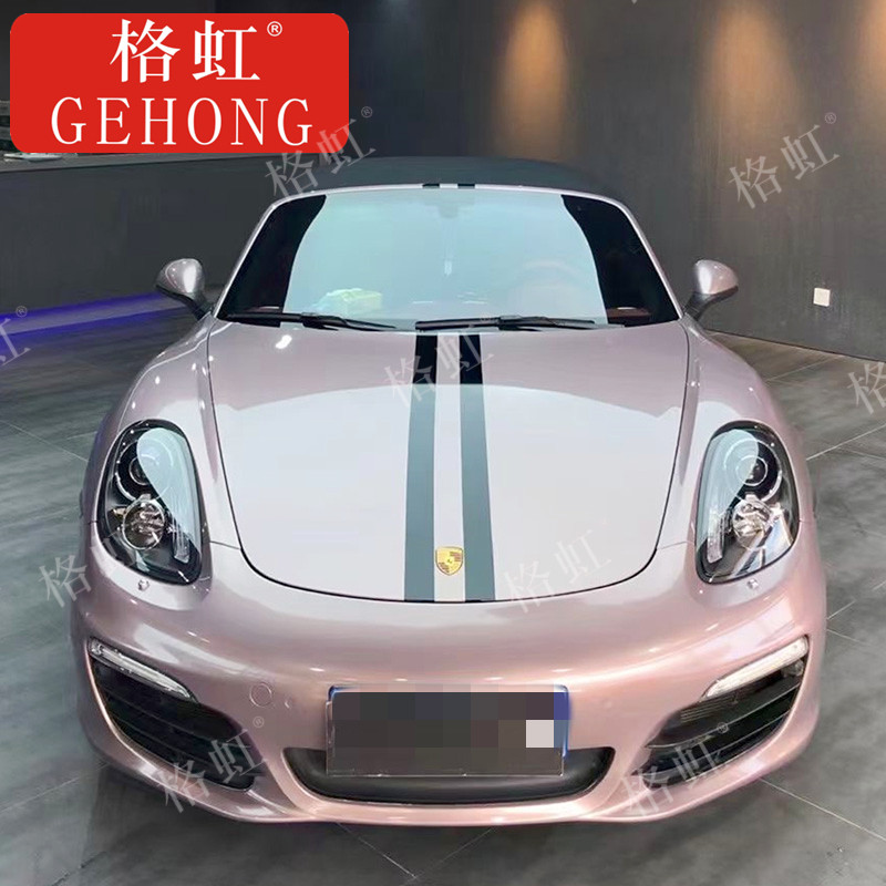 适用保时捷718改装车贴卡曼拉花