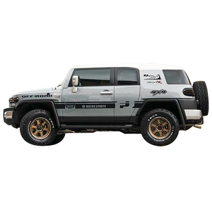 适用于丰田FJ酷路泽车贴拉花FJ个性改装车身腰线装饰彩条贴纸贴画