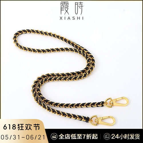 lv穿皮链条金属包链子腋下斜挎