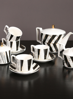 陶瓷咖啡杯套装下午茶样板房间