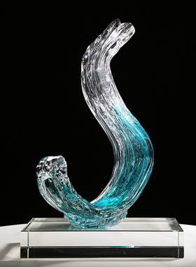 玻璃摆件现代艺术玄关收藏