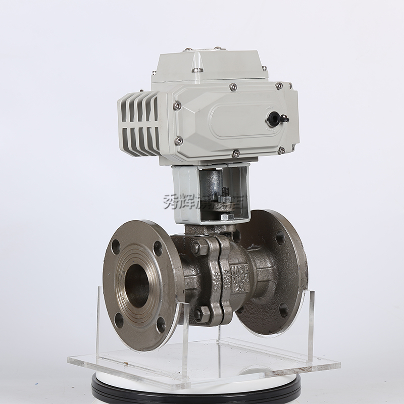 Q941F-16C铸钢法兰电动球阀耐高温蒸汽电动切断球阀DN15-DN200