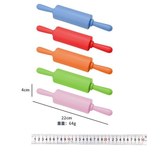 塑料擀面杖家用小号PP手柄滚轴饺子擀面棍儿童迷你面杖棒烘焙工具