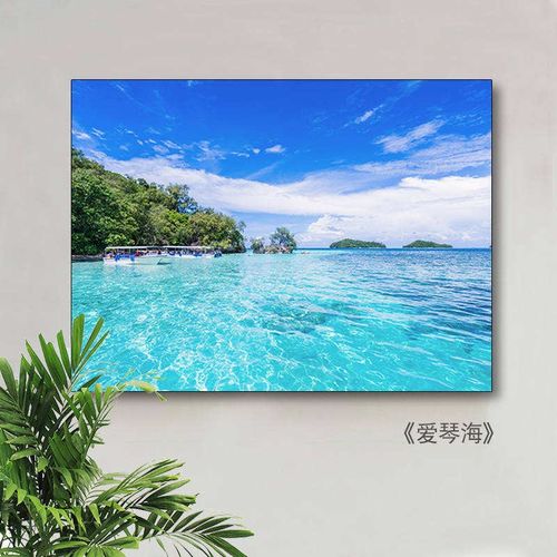 电源箱装饰画遮挡公寓风景带钟表总开关走廊家用餐厅推拉电表箱配