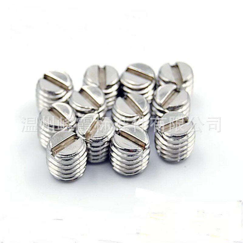 73.M1.6X2-M2*8.M2.5不锈钢304一字平端紧定螺钉机米开槽无头螺丝